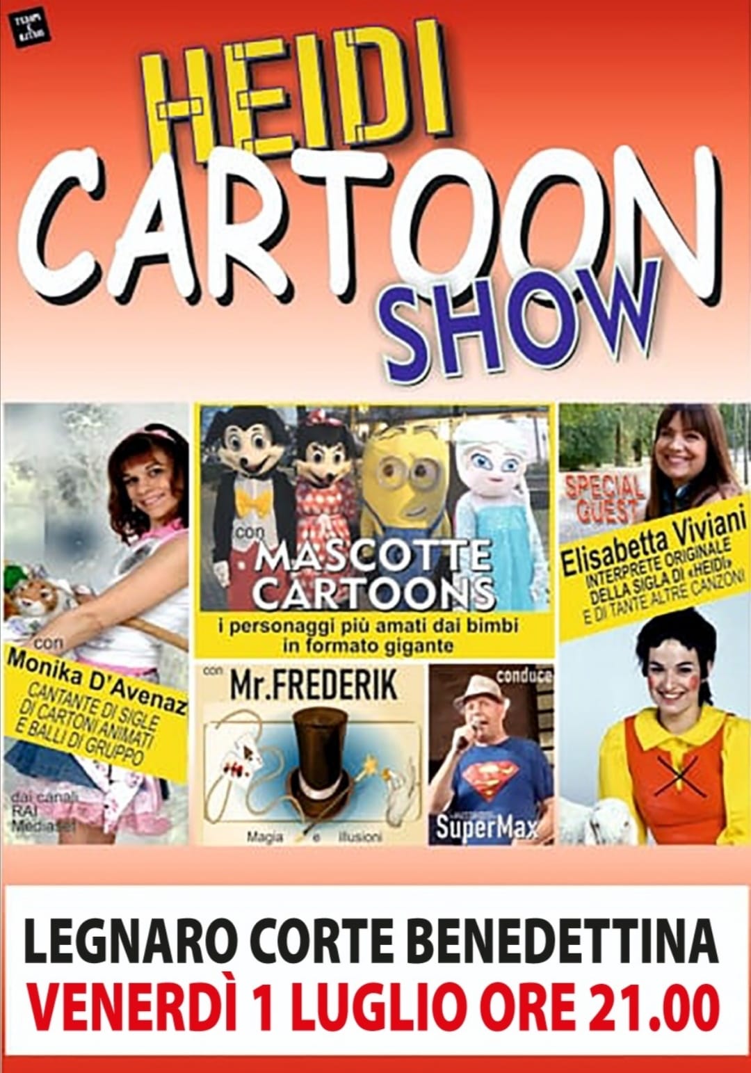 HEIDI CARTOON SHOW A LEGNARO (1 LUGLIO)